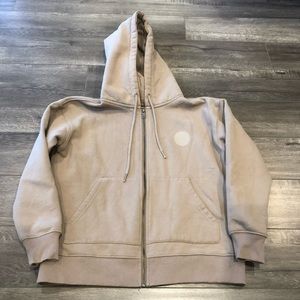 OAK + FORT Jacket Hoodie Cream Beige